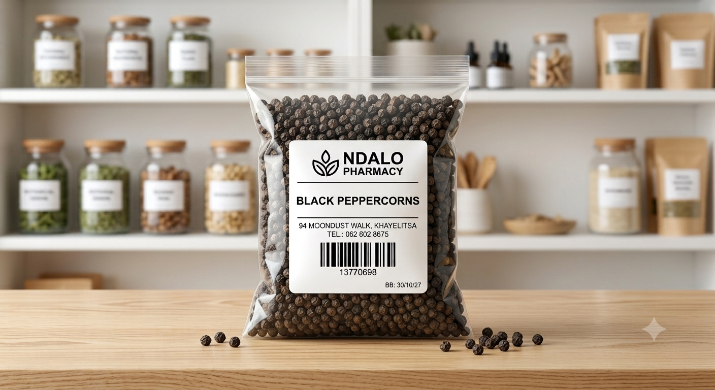 Black peppercorns